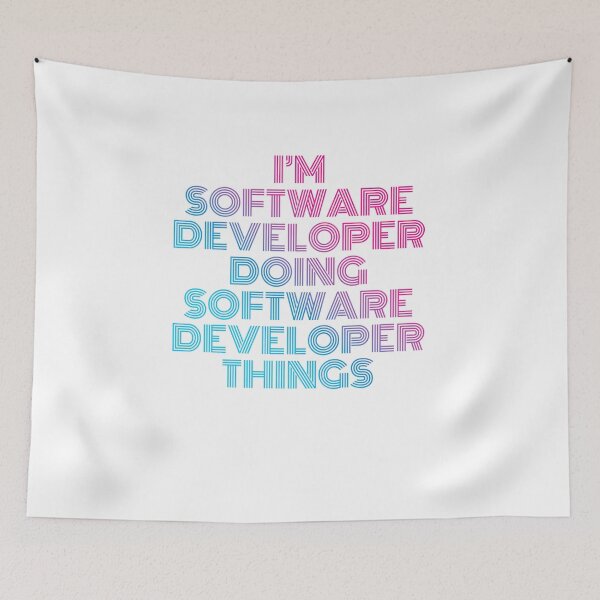 Item preview, I'm Software Developer Doing Software Developer Things Retro Neon designed and sold by SVPOD.