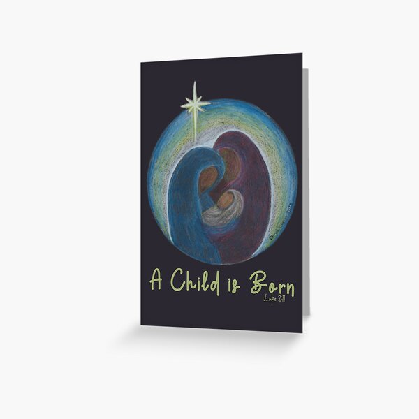 Item preview, A Child Is Born designed and sold by ReneeDixonArt.