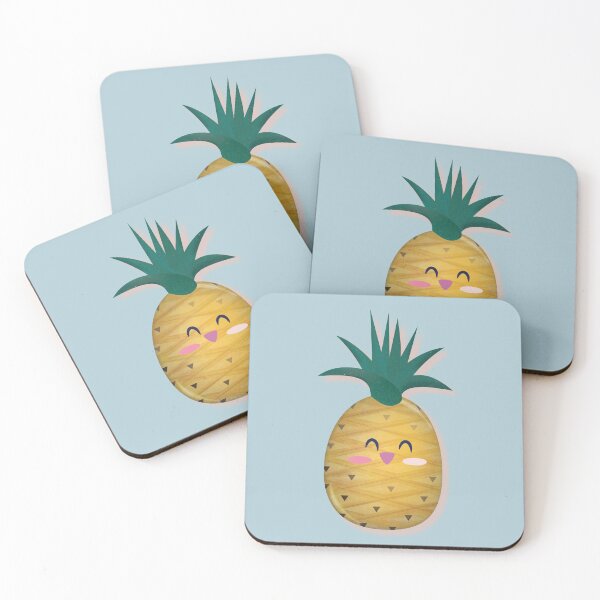 Artikelvorschau, Ananas auf Blau entworfen und verkauft von Latoblooms.
