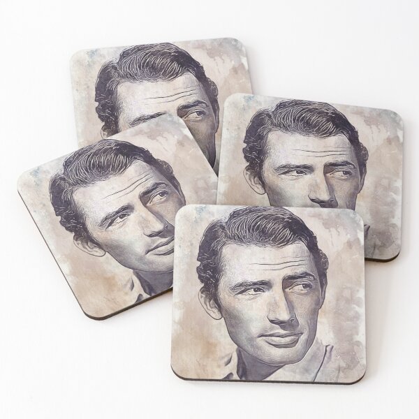 Item preview, Gregory Peck Art - watercolor vintage - D29 designed and sold by DecoVintage.