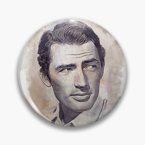 Item preview, Gregory Peck Art - watercolor vintage - D29 designed and sold by DecoVintage.