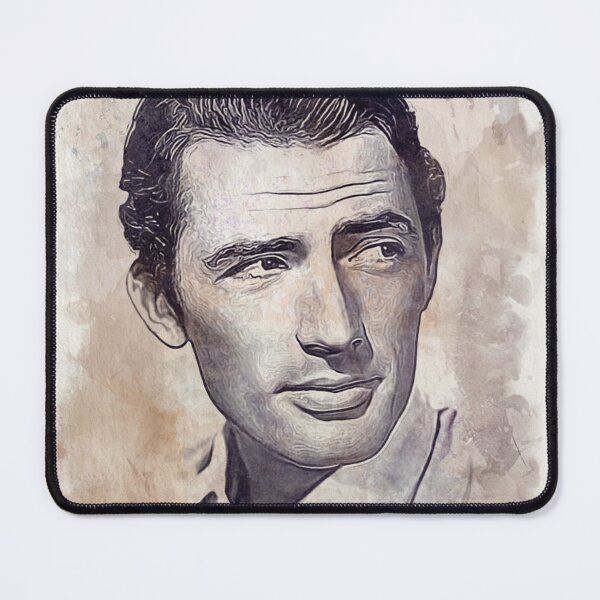 Item preview, Gregory Peck Art - watercolor vintage - D29 designed and sold by DecoVintage.