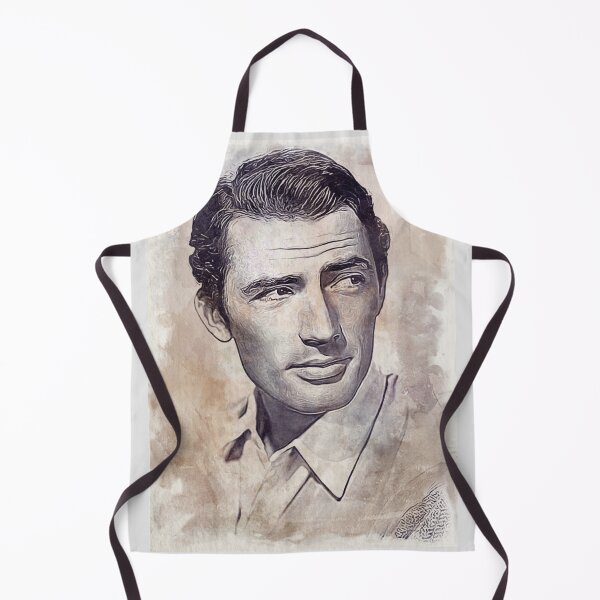 Item preview, Gregory Peck Art - watercolor vintage - D29 designed and sold by DecoVintage.