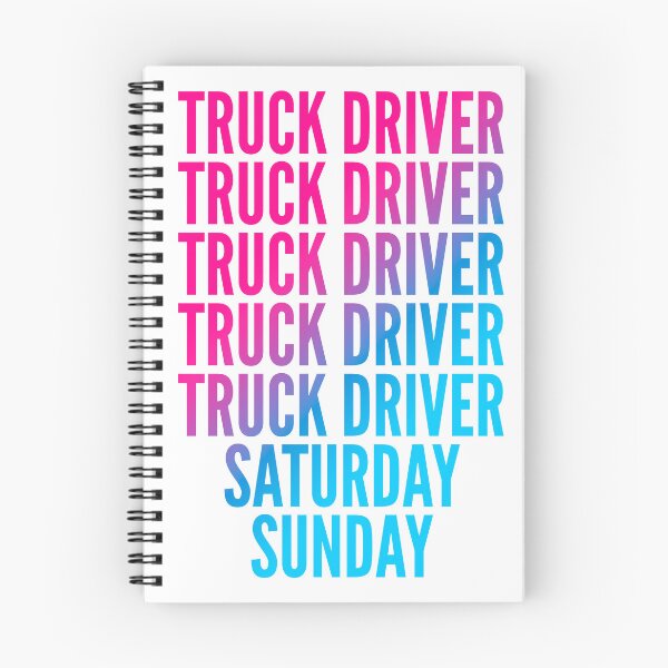 Item preview, Truck Driver work week for Truck Drivers designed and sold by SVPOD.