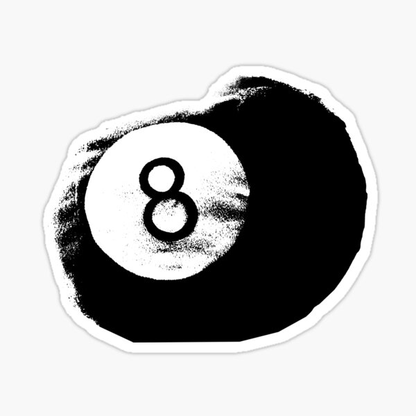 "billiard ball" Sticker for Sale by SiDe Redbubble