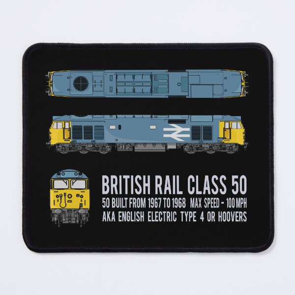 Item preview, British Rail Class 50 Train Hoovers Locomotive Diagrams Gift designed and sold by Maljonic.