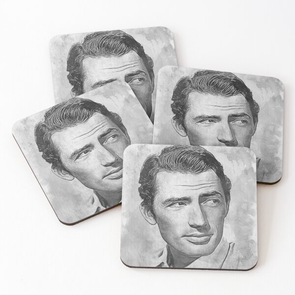 Item preview, Gregory Peck Art - watercolor bw - D30 designed and sold by DecoVintage.