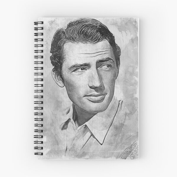 Item preview, Gregory Peck Art - watercolor bw - D30 designed and sold by DecoVintage.