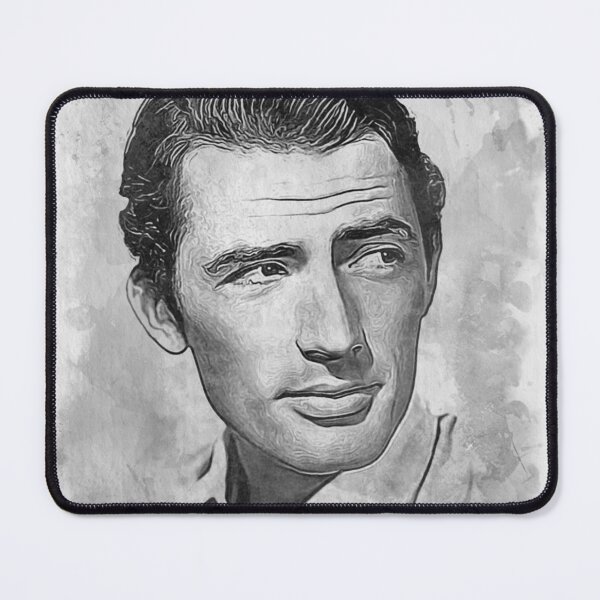 Item preview, Gregory Peck Art - watercolor bw - D30 designed and sold by DecoVintage.
