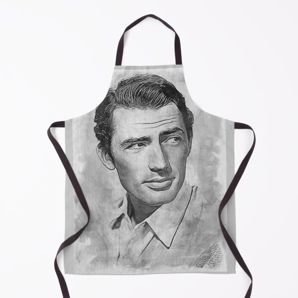 Item preview, Gregory Peck Art - watercolor bw - D30 designed and sold by DecoVintage.
