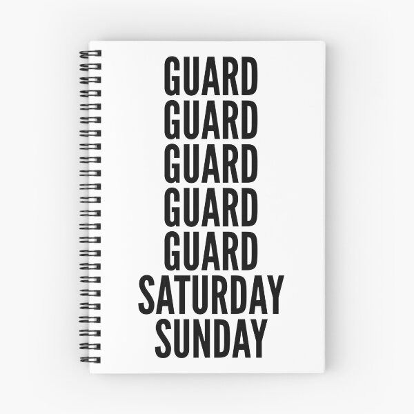 Item preview, Guard funny workweek for Guards designed and sold by SVPOD.