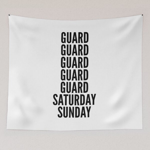 Item preview, Guard funny workweek for Guards designed and sold by SVPOD.