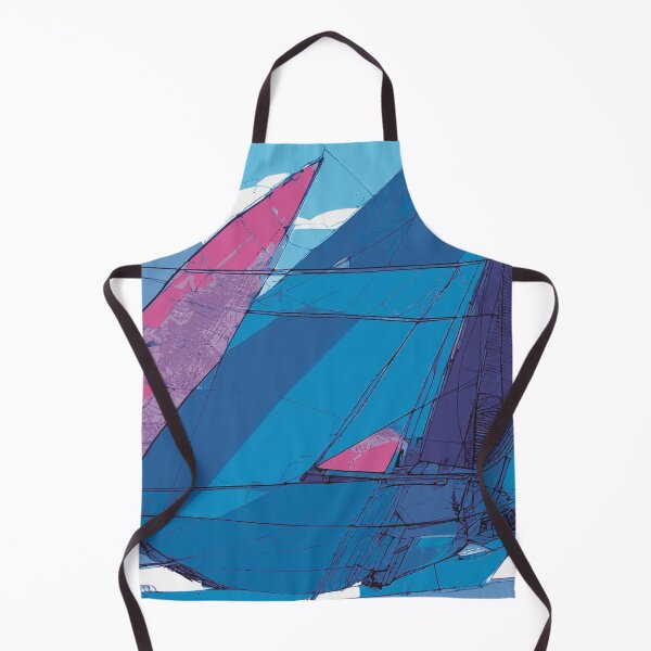 Item preview, Sailboating Abstract Illustration Violet Blue designed and sold by Nonshape.