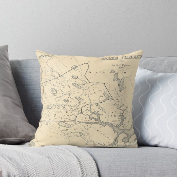 Item preview, Map of Salem, Massachusetts During Witch Trials designed and sold by BeaSchoney.