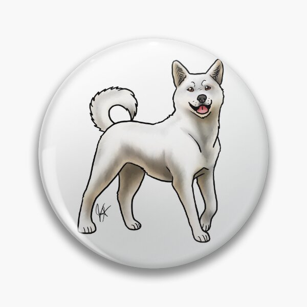Item preview, Korean Jindo - White designed and sold by Jennifer Stolzer.