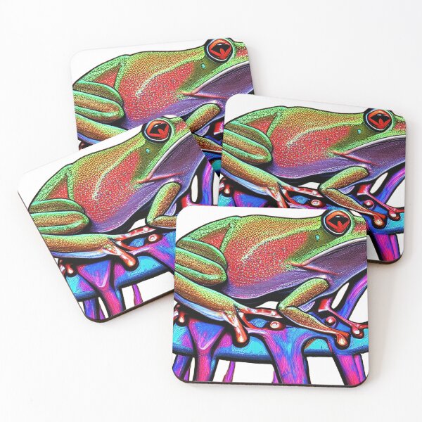 Item preview, Colorful Frog - Rainforest Jungle Frog designed and sold by artayki.