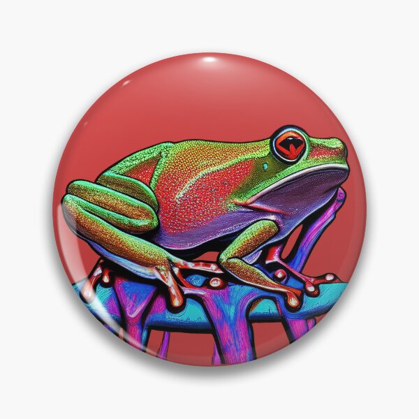 Item preview, Colorful Frog - Rainforest Jungle Frog designed and sold by artayki.