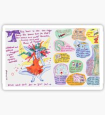 run ragged fairy Sticker
