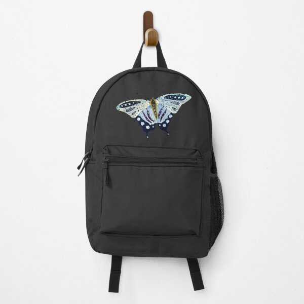 Item preview, Butterfly blue violet sketch a watercolor black designed and sold by Yana Mustafina | Boho Soulful Designs.