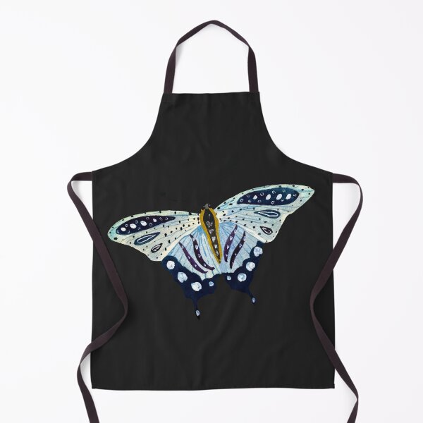 Item preview, Butterfly blue violet sketch a watercolor black designed and sold by Yana Mustafina | Boho Soulful Designs.