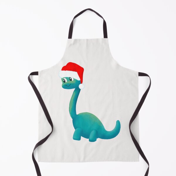 Item preview, Cute Dinosaur wearing Santa Hat Sticker - dino with white background designed and sold by FlippinTurtles.