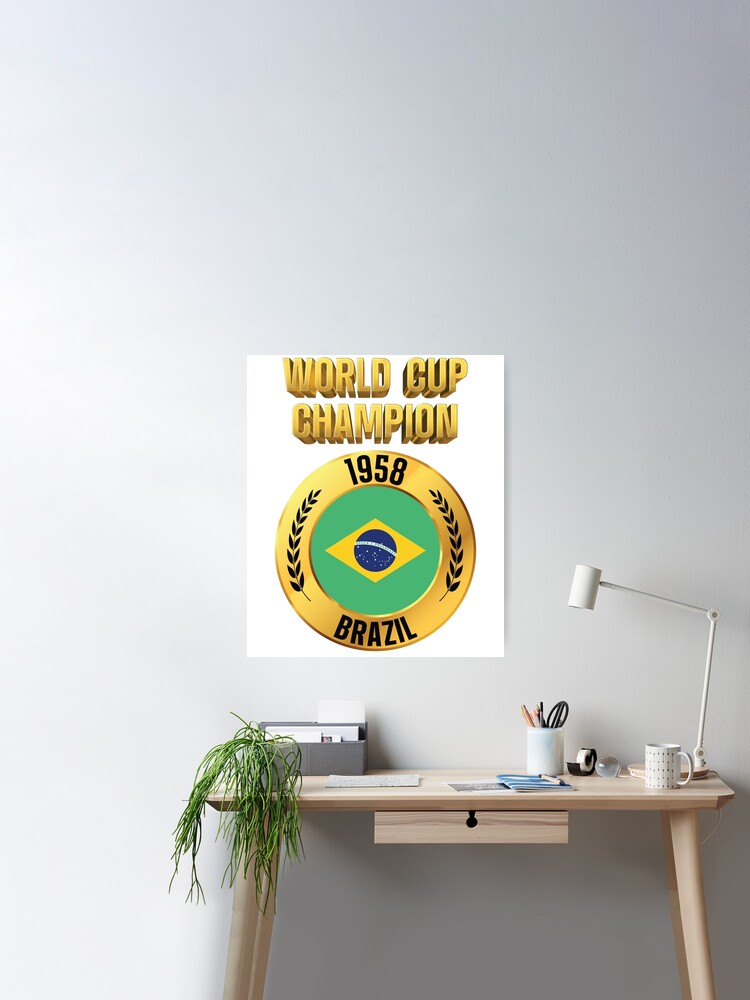 1958 BRAZIL WORLD CUP POSTER