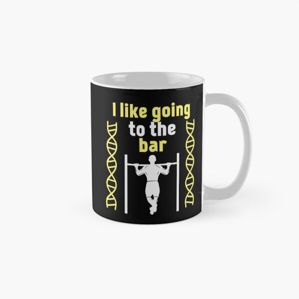 Item preview, I Like Going To The Bar : Fitness Calisthenics Pull Up Bar designed and sold by EnzoVectorism.