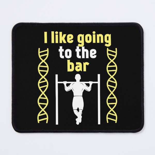 Item preview, I Like Going To The Bar : Fitness Calisthenics Pull Up Bar designed and sold by EnzoVectorism.