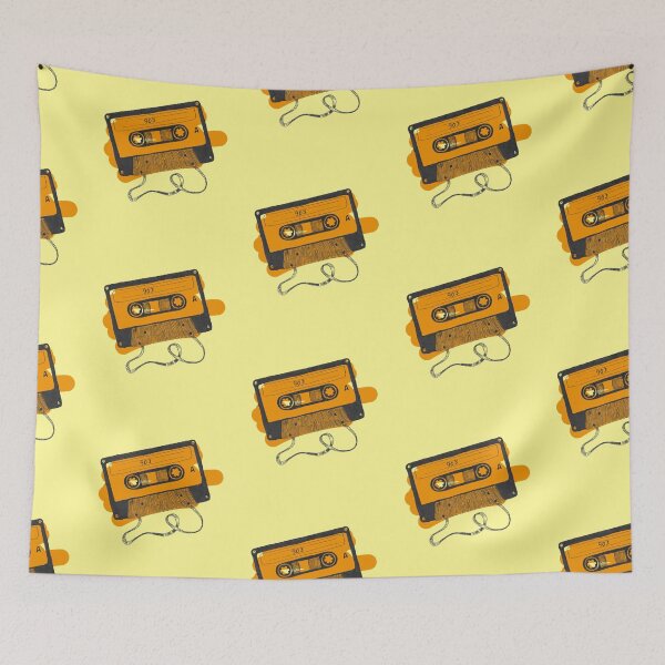 Item preview, Orange Cassette tape 90's hits designed and sold by Yulia mozes.