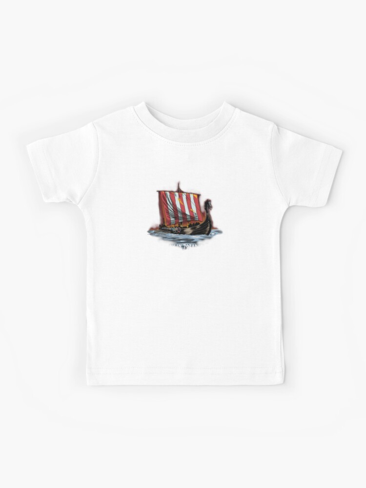 Viking Would You Like To See My Long Ship Medieval Norse History Kids  T-Shirt