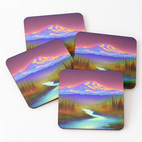 Item preview, Denali National Park Ethereal digital painting with Dramatic Coloring 2 designed and sold by DiatomDesigns.