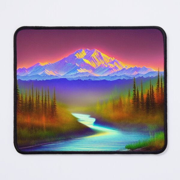 Item preview, Denali National Park Ethereal digital painting with Dramatic Coloring 2 designed and sold by DiatomDesigns.
