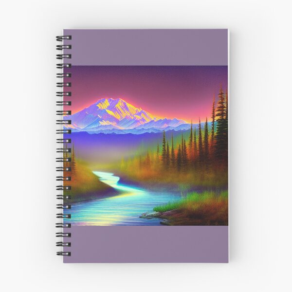 Item preview, Denali National Park Ethereal digital painting with Dramatic Coloring 2 designed and sold by DiatomDesigns.