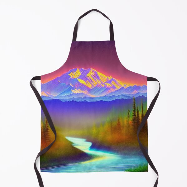 Item preview, Denali National Park Ethereal digital painting with Dramatic Coloring 2 designed and sold by DiatomDesigns.