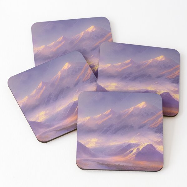 Item preview, Denali National Park Ethereal digital painting with Dramatic Coloring 1 designed and sold by DiatomDesigns.