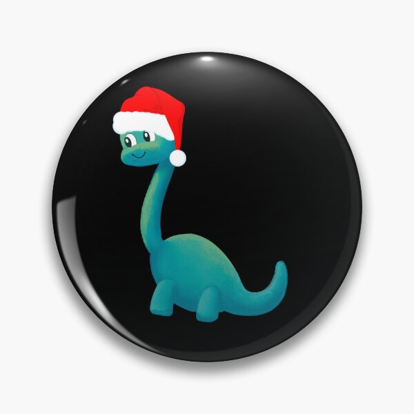 Item preview, Copy of  Cute Dinosaur wearing Santa Hat Sticker - dino with white background designed and sold by FlippinTurtles.