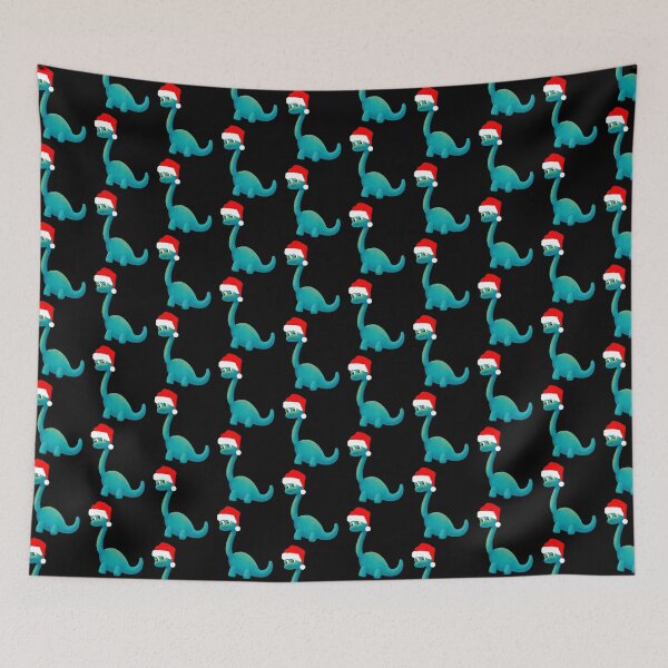 Item preview, Copy of  Cute Dinosaur wearing Santa Hat Sticker - dino with white background designed and sold by FlippinTurtles.