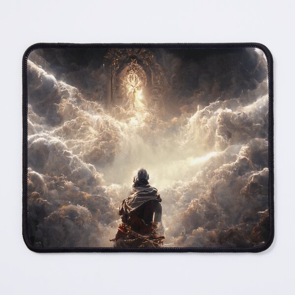 Item preview, Ancient God Zeus meditating in cloud temple No1 designed and sold by angelisart.