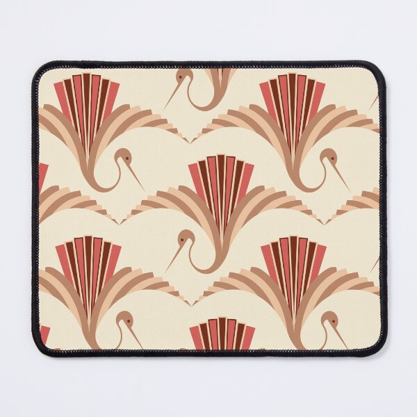 Item preview, Art Deco Crane - beige and brown background designed and sold by pakanta.