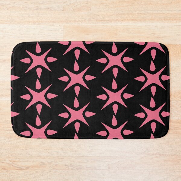 Item preview, Large Geometric abstract snowflake in bright pink designed and sold by AngelDawnDesign.