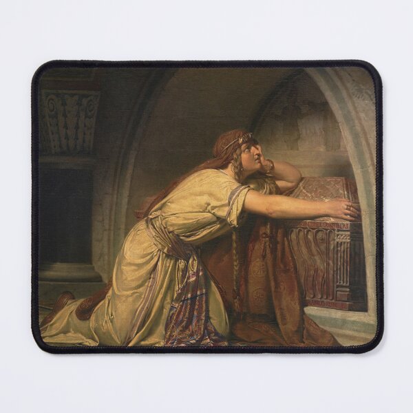 Item preview, Clotilde at the Tomb of Her Grandchildren | Lawrence Alma-Tadema | 1858 History Art designed and sold by CJET.