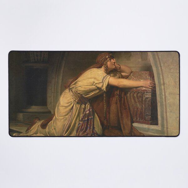 Item preview, Clotilde at the Tomb of Her Grandchildren | Lawrence Alma-Tadema | 1858 History Art designed and sold by CJET.