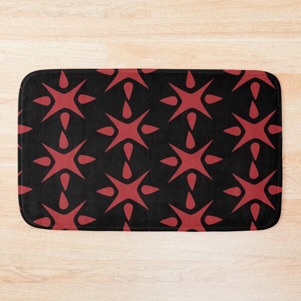Item preview, Large Geometric abstract snowflake in maroon red designed and sold by AngelDawnDesign.