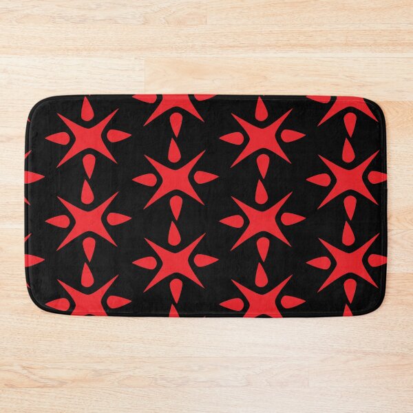 Item preview, Large Geometric abstract snowflake in bright red designed and sold by AngelDawnDesign.