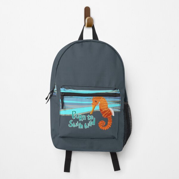 Item preview, Wild open water swimming seahorse for swimmer swim lovers. Caroline Laursen original designed and sold by Caroline Laursen.