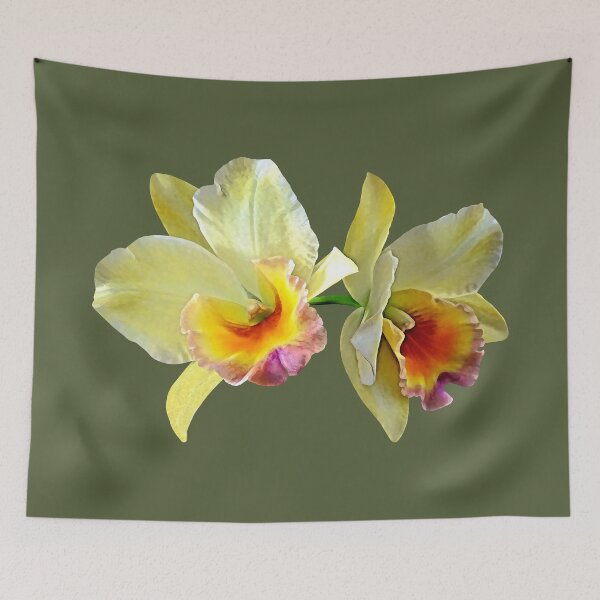 Item preview, Pale Yellow Cattleya Orchids designed and sold by Susan Savad.