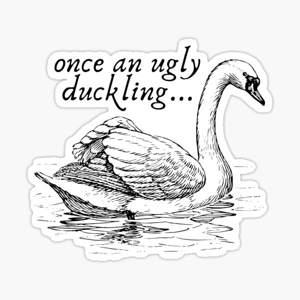 Vista previa del artículo con la obra «Una vez un patito feo...», diseñado y vendido por Kattcatty.