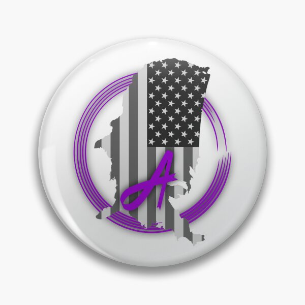 Item preview, USA flag with purple ribbons for homelessness awareness, arm to Homeless, help the homeless,  designed and sold by SarahMohanad.