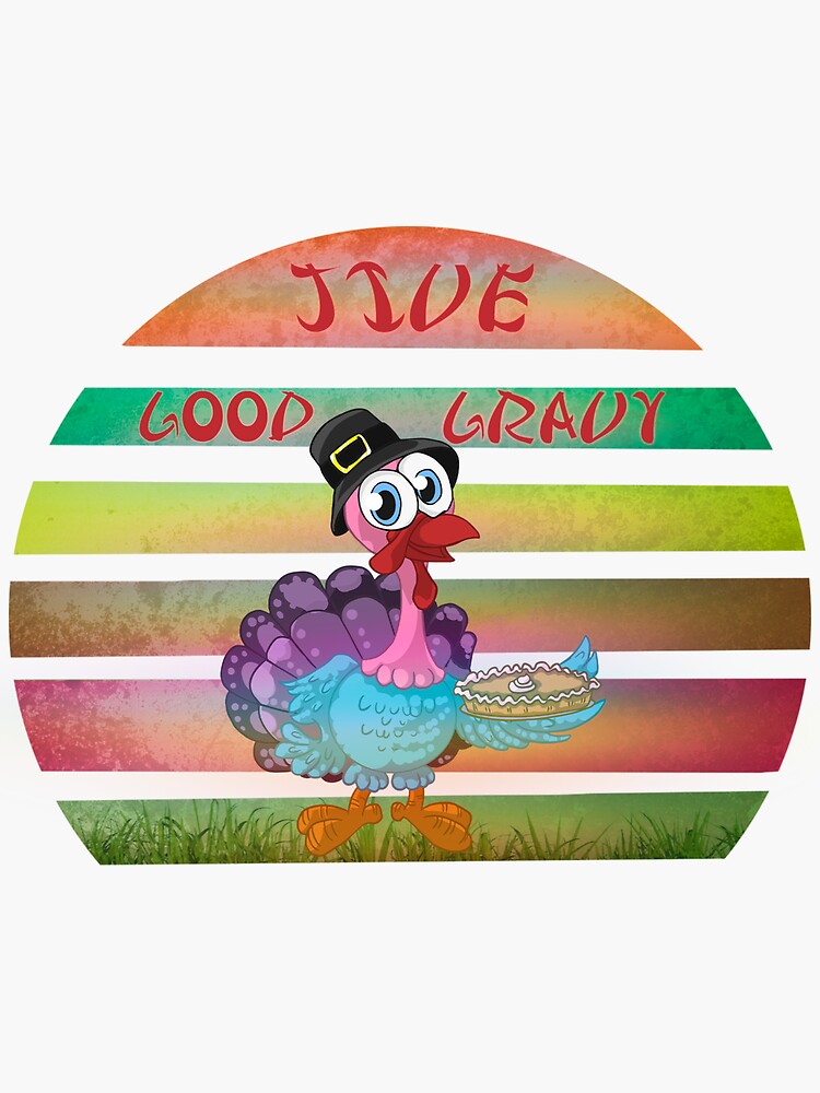 Retro Vintage Turkey Jive T Shirt For Thanksgiving Holiday T-Shirt