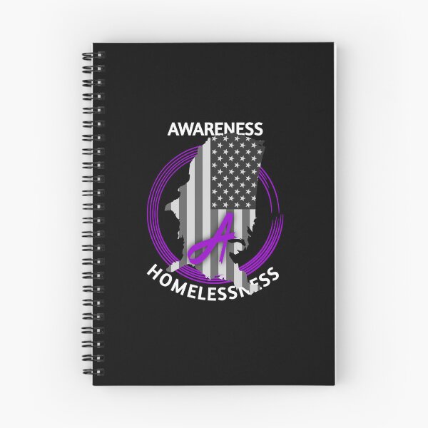 Item preview, USA flag with purple ribbons for homelessness awareness, arm to Homeless, help the homeless,  designed and sold by SarahMohanad.